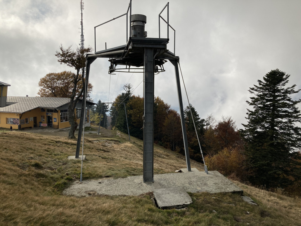 Stillgelegter Schlepplift auf Cimetta