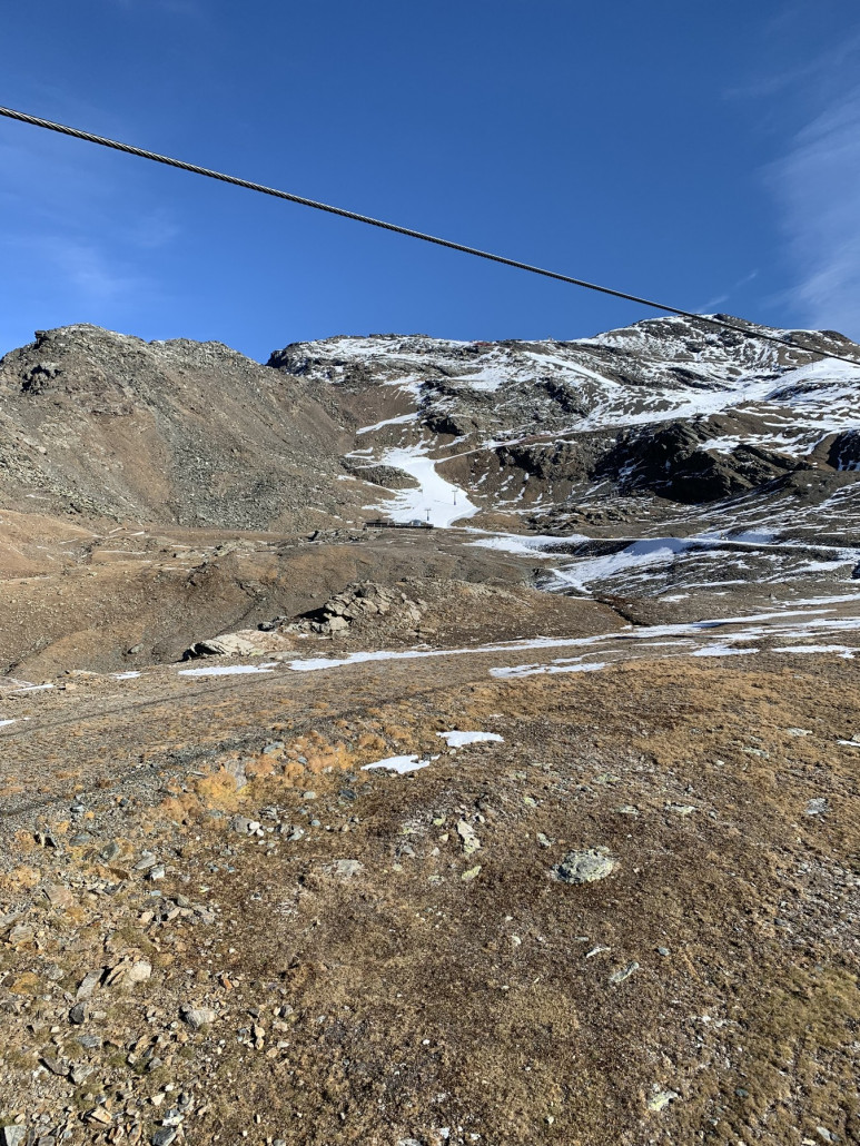 Schnee gibt es nur auf den Pisten