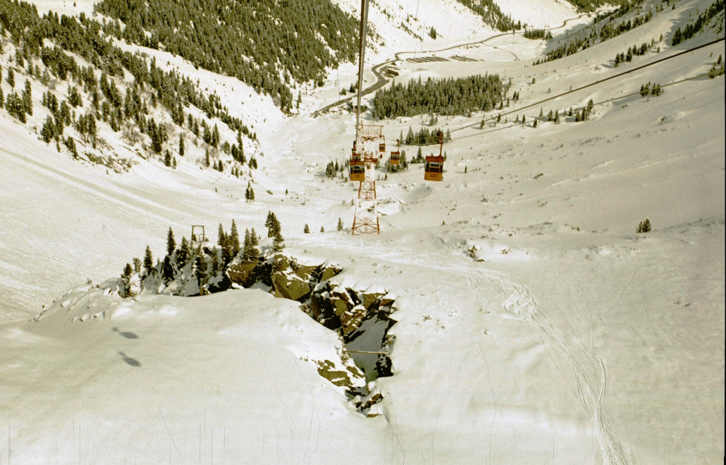 Auffahrt mit der Eisgratbahn, Baujahr 1972