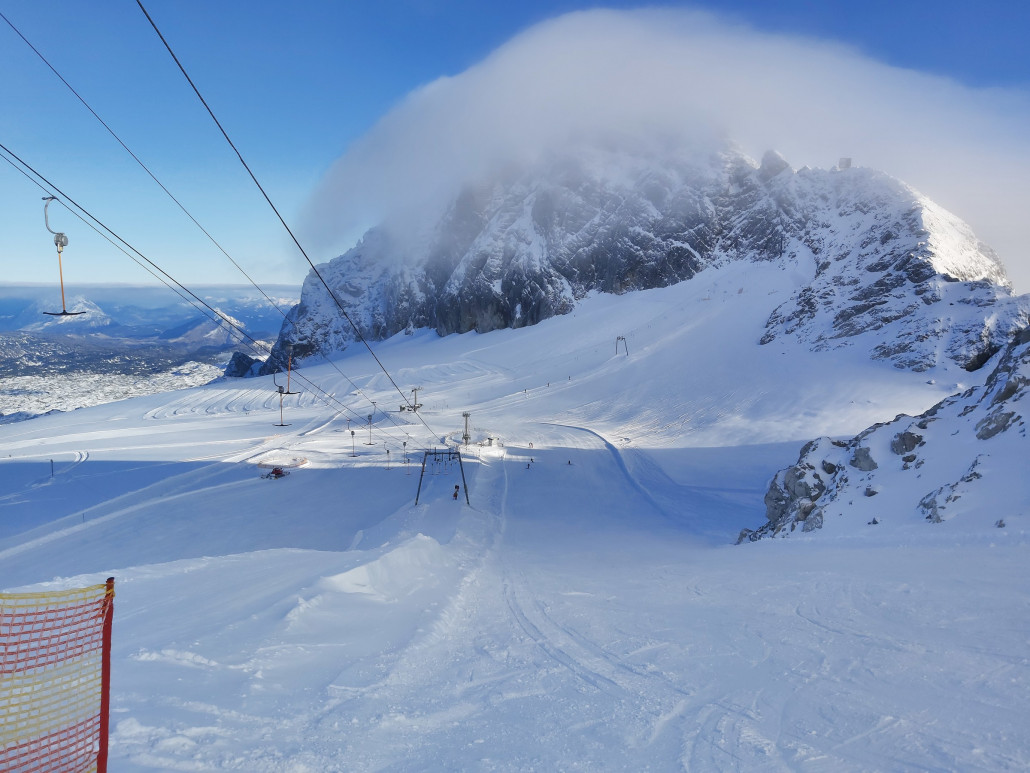 Die beste Piste des Tages war diese hier.