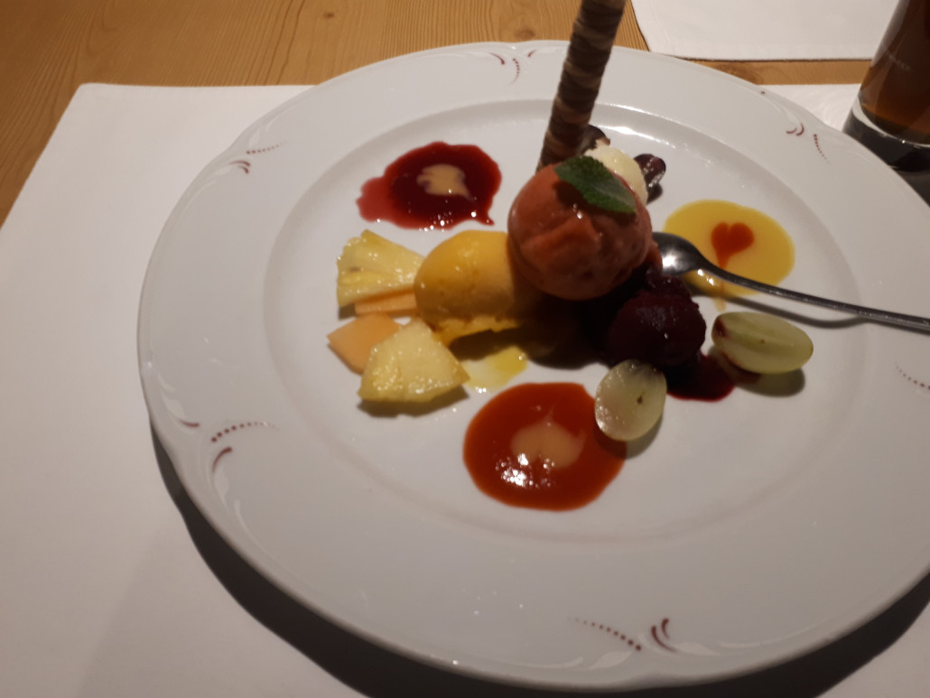 Sorbetteller zum Dessert