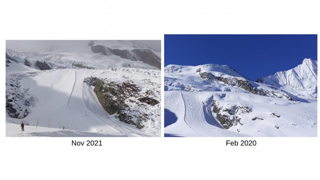 Vergleich Panoramahang November 2021 - Februar 2020