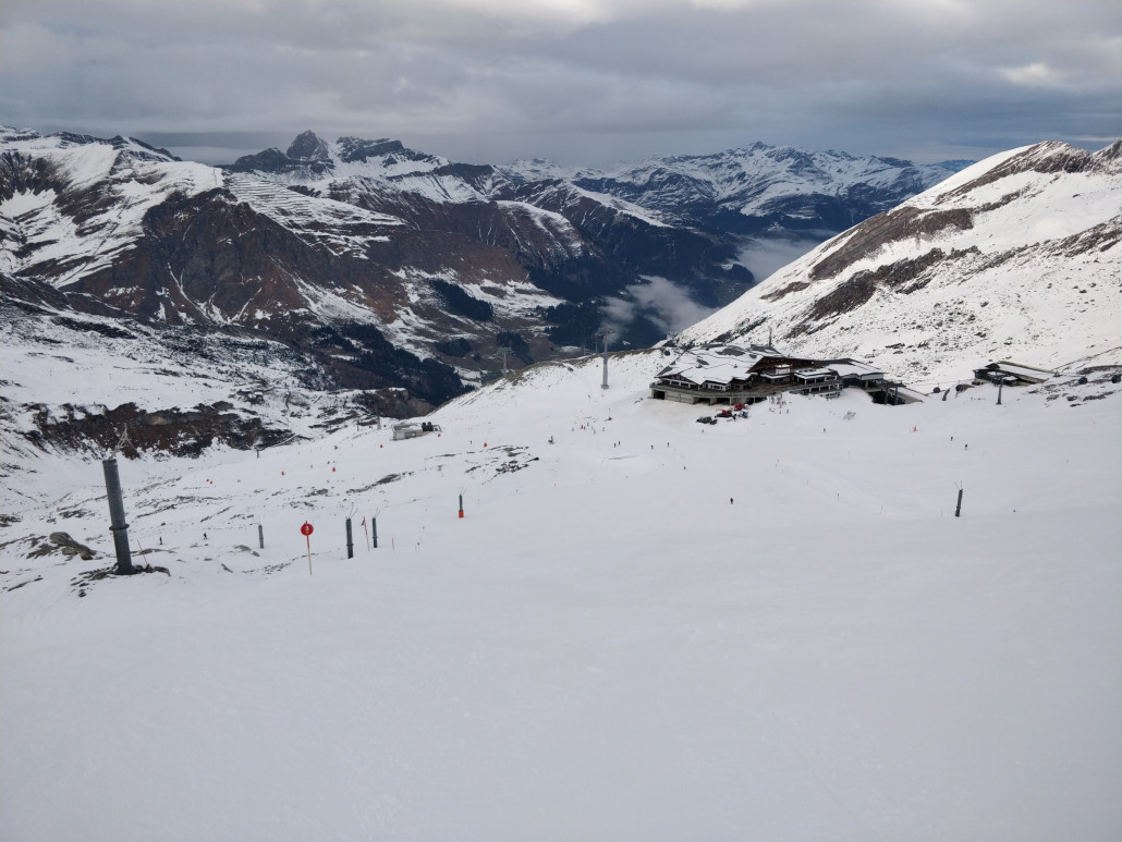Fernerhauspiste halb 4, noch vollkommen ok für den Betrieb