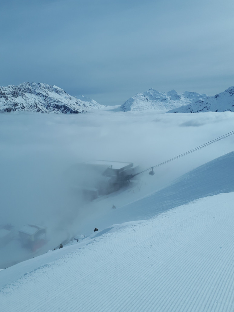 Nur die blaue Verbindung offen, aber Panorama einmalig!