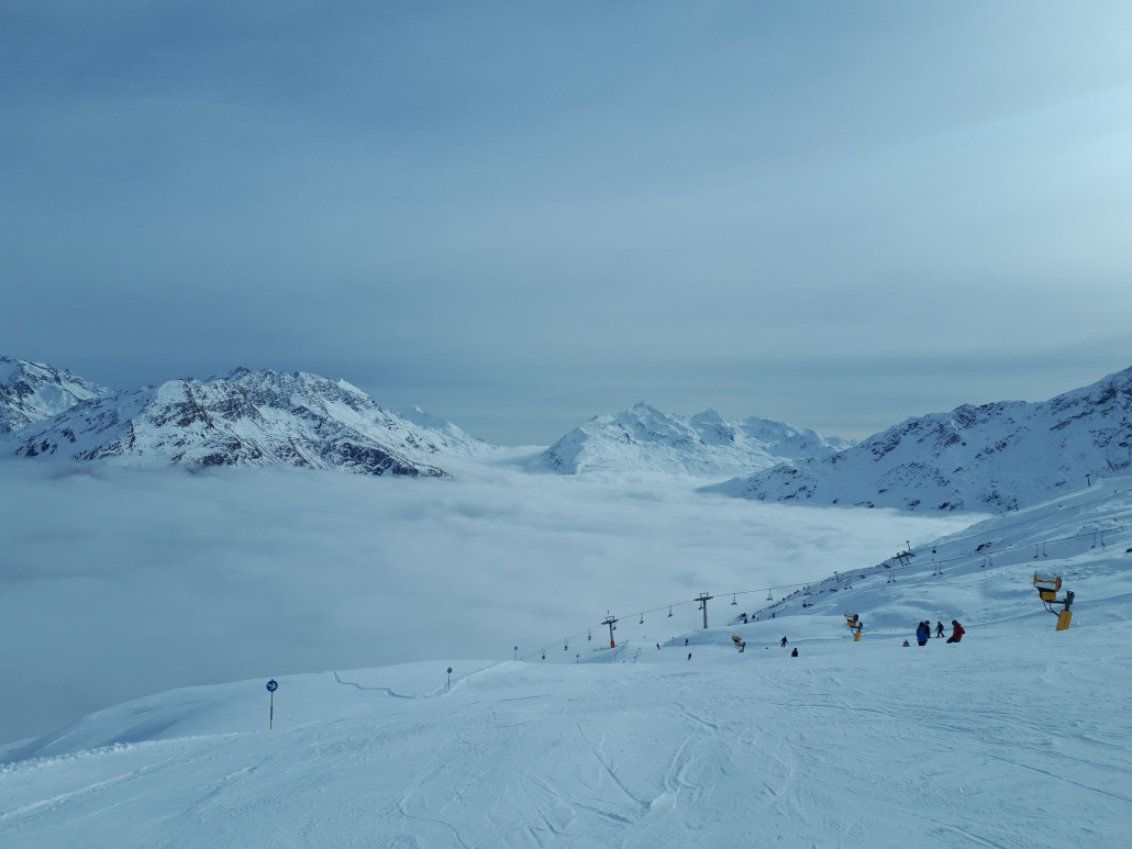 Blick nach Gurgl von der Stabele Sesselbahn