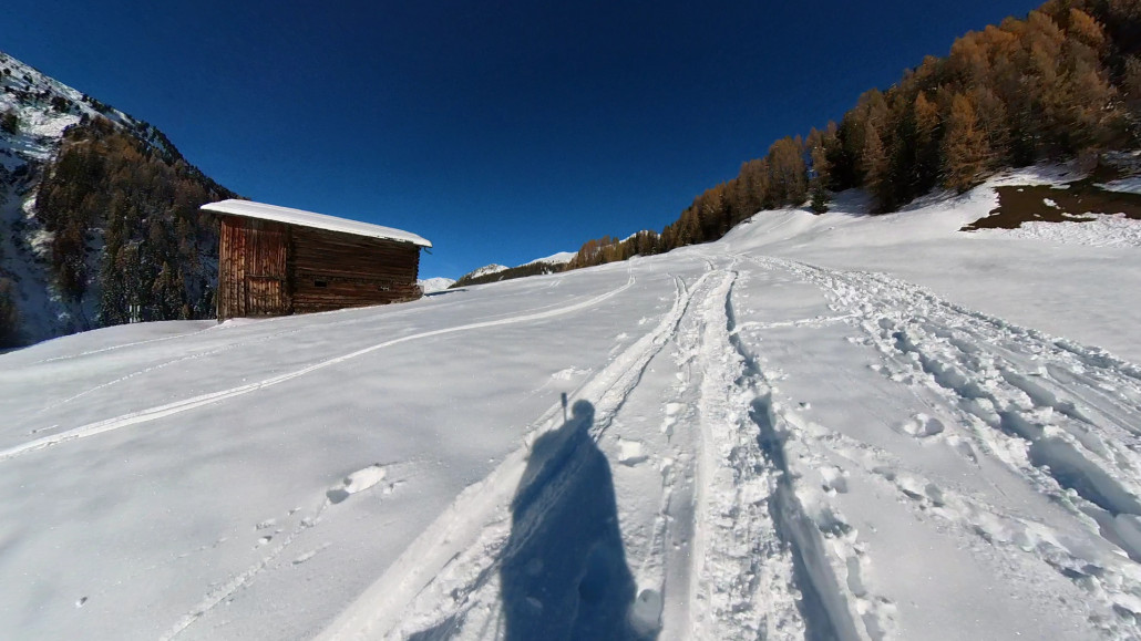 Die ersten Meter im Schnee