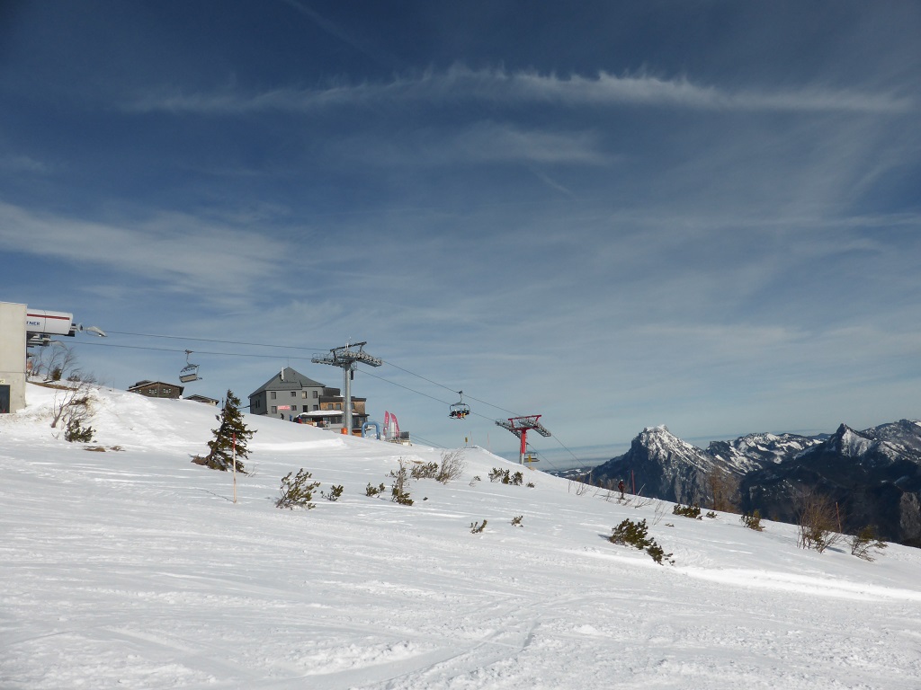 Bergstation der Sesselbahn Gruber