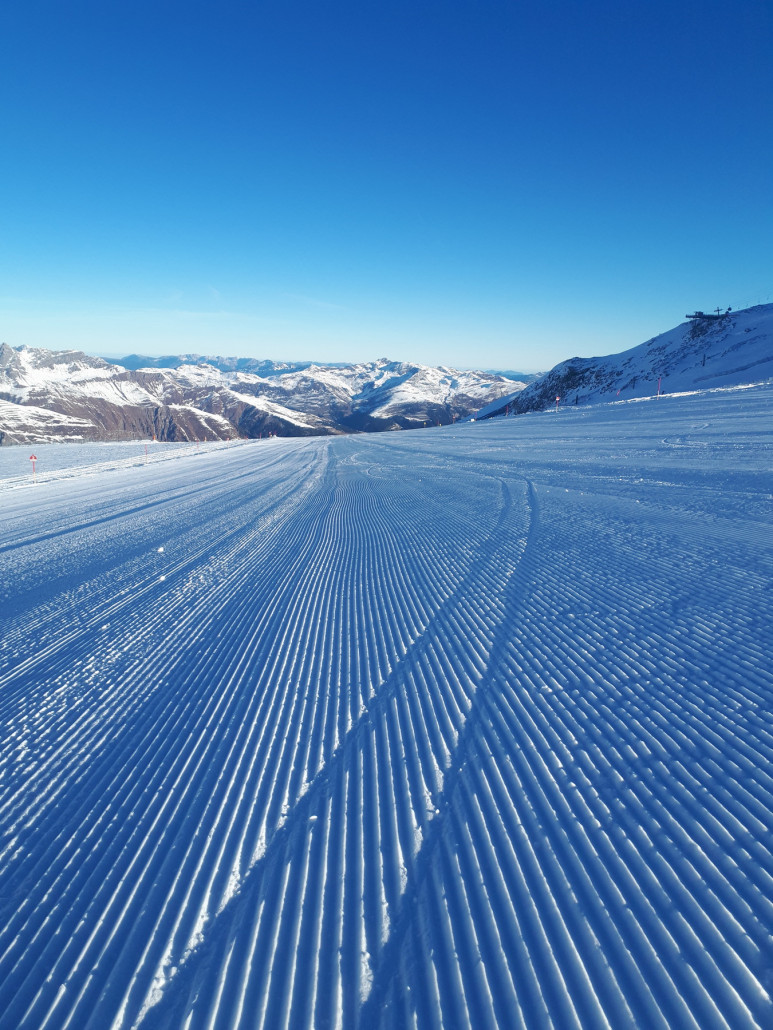 Die anderen Pisten sind sehr gut präpariert