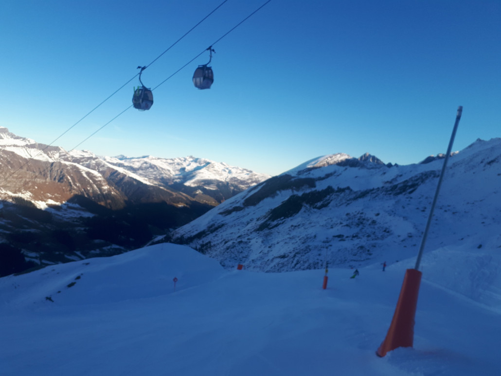 Abfahrt zur Sommerbergalm ist morgens gut fahrbar