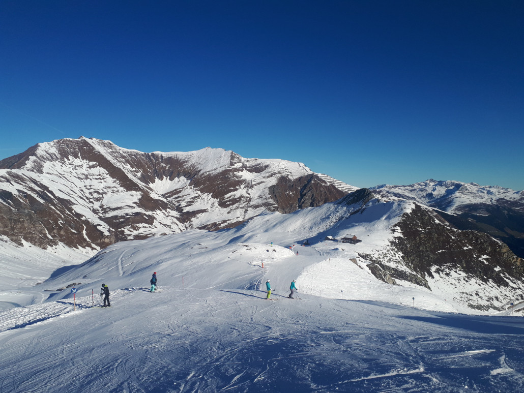 Die Abfahrt geht sehr gut für die niedrige Höhenlage