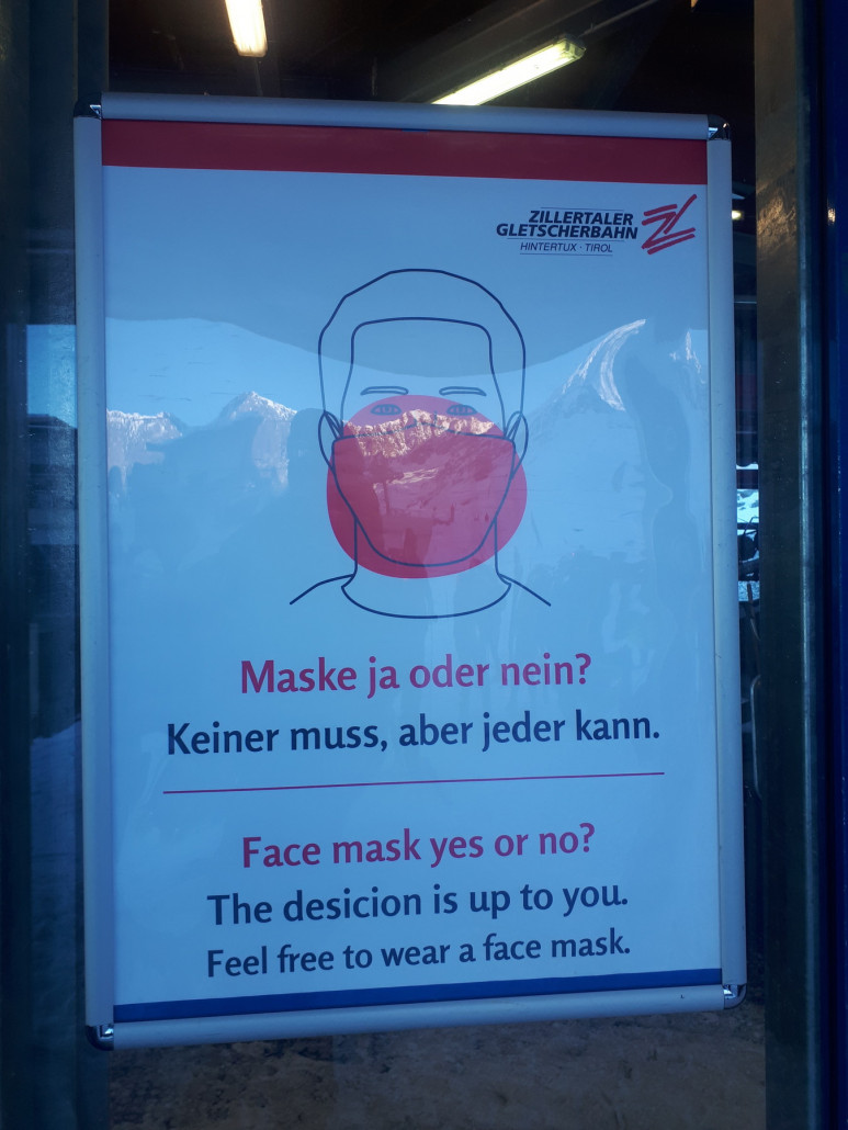 Information am Gletscherbus