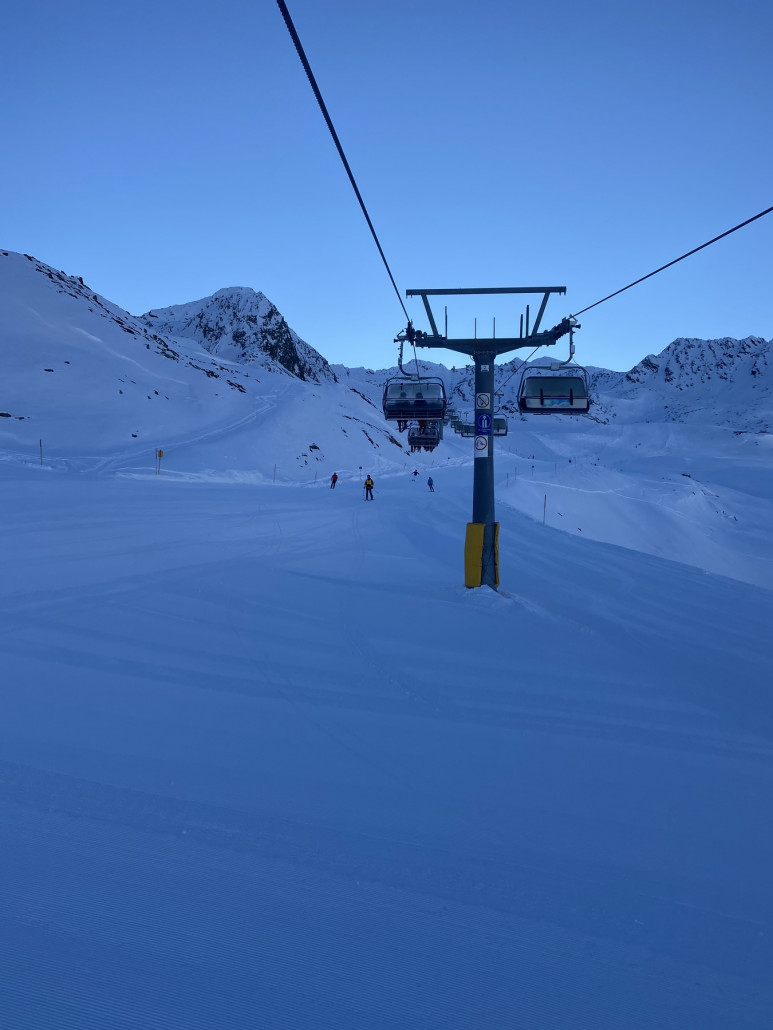 Morgens im Wurmkogel, super Präpariert