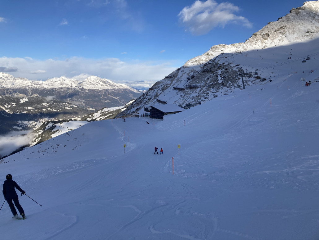 Verbindungsstück zwischen den Sesselbahnen Motta und Urdenfürggli