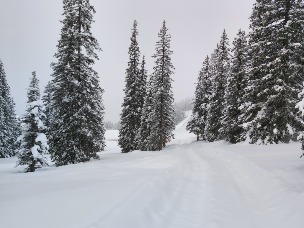 Die Schneemenge ist schon sehr beachtlich.