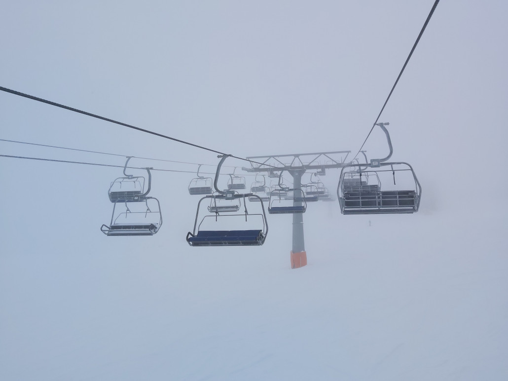 Wie alles Haubenlose, so ist es auch im Eiberg ungemütlich. Dennoch einne einzigartige Bahn abgehakt.