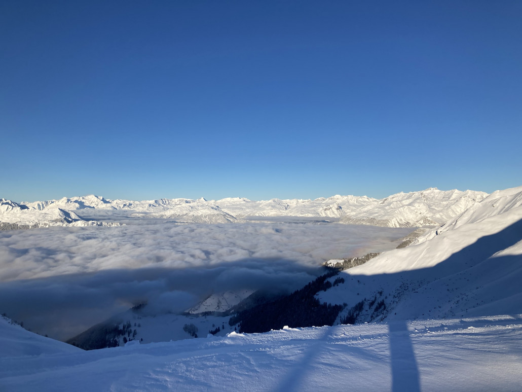 Blick nach Flims und Laax.