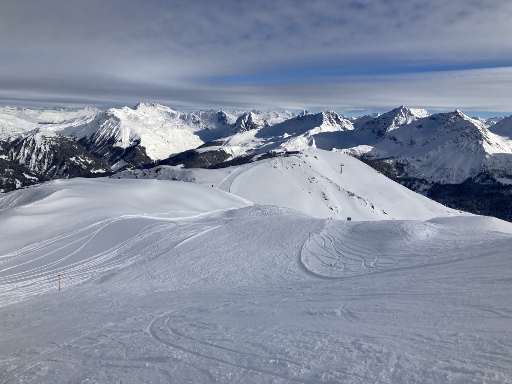Piste 10 vom Weisshorn.