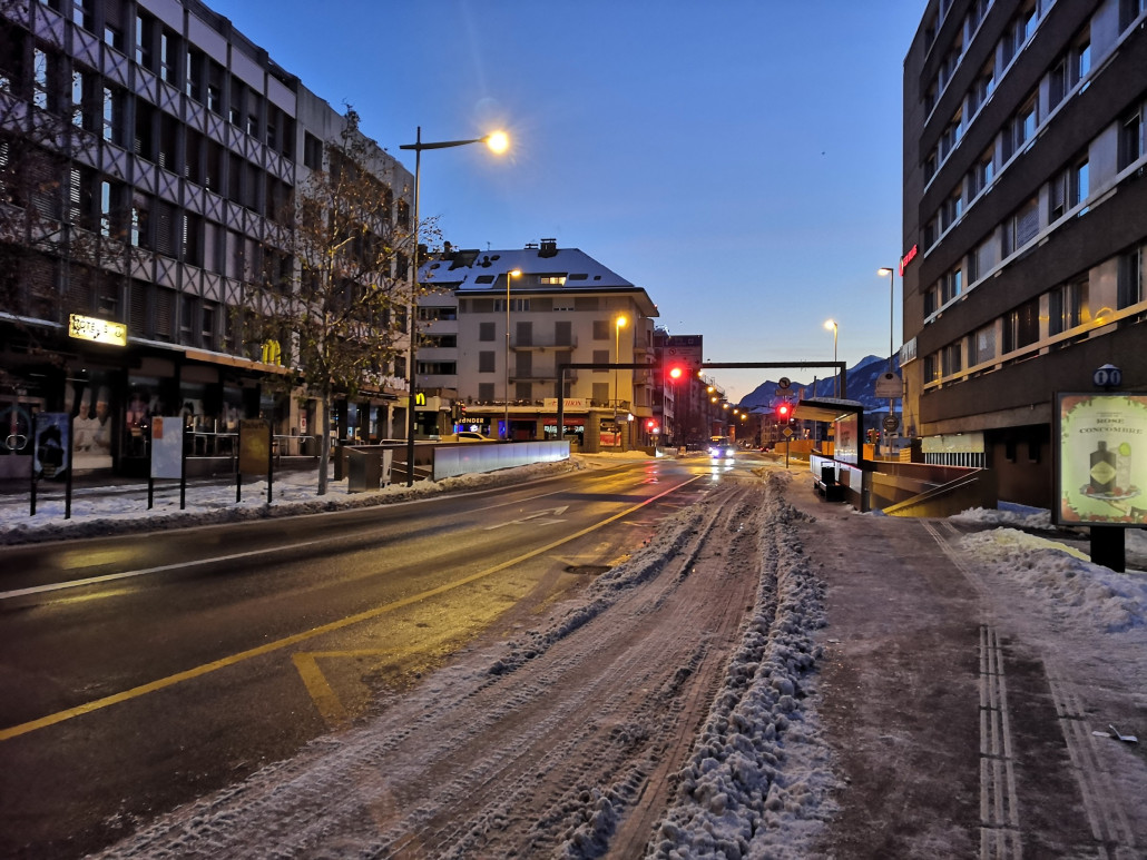 Morgenstimmung im winterlichen Sion