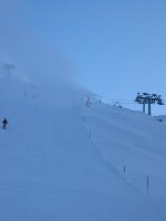 Schneeerzeuger auf der Spannagelabfahrt