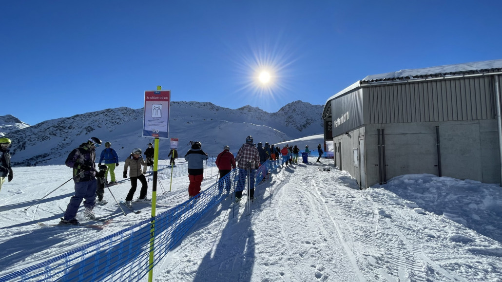 Kurzes Warten am Plattenhorn
