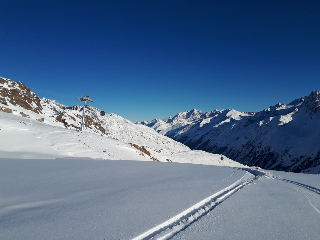 Tiefschnee ist schon zu alt und nicht mehr Powder