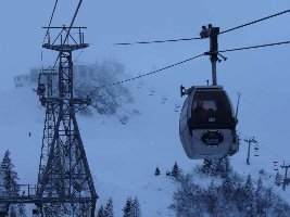 bei der letzten  Fahrt kam der Hochnebel in den Garlandkessel-- die Abfahrt war dennoch Super ( nach Wegscheid )
