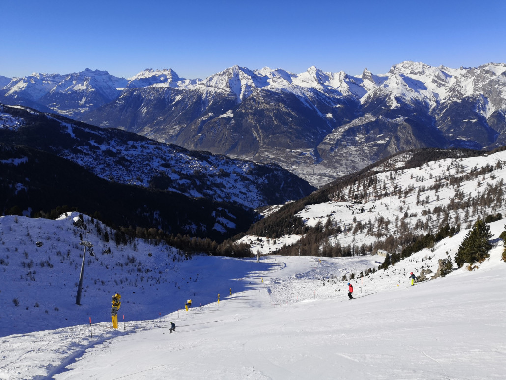 Vom Plan du Fou nach Prarion hinunter - echt steil.