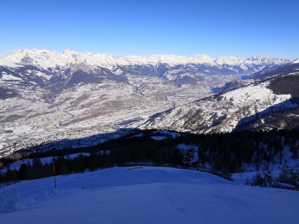 Auf der Talabfahrt nach Nendaz