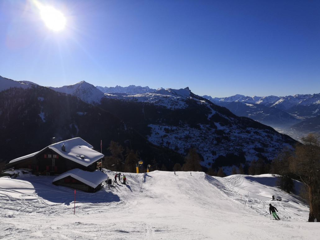 Sektor La Tzoumaz im Hintergrund