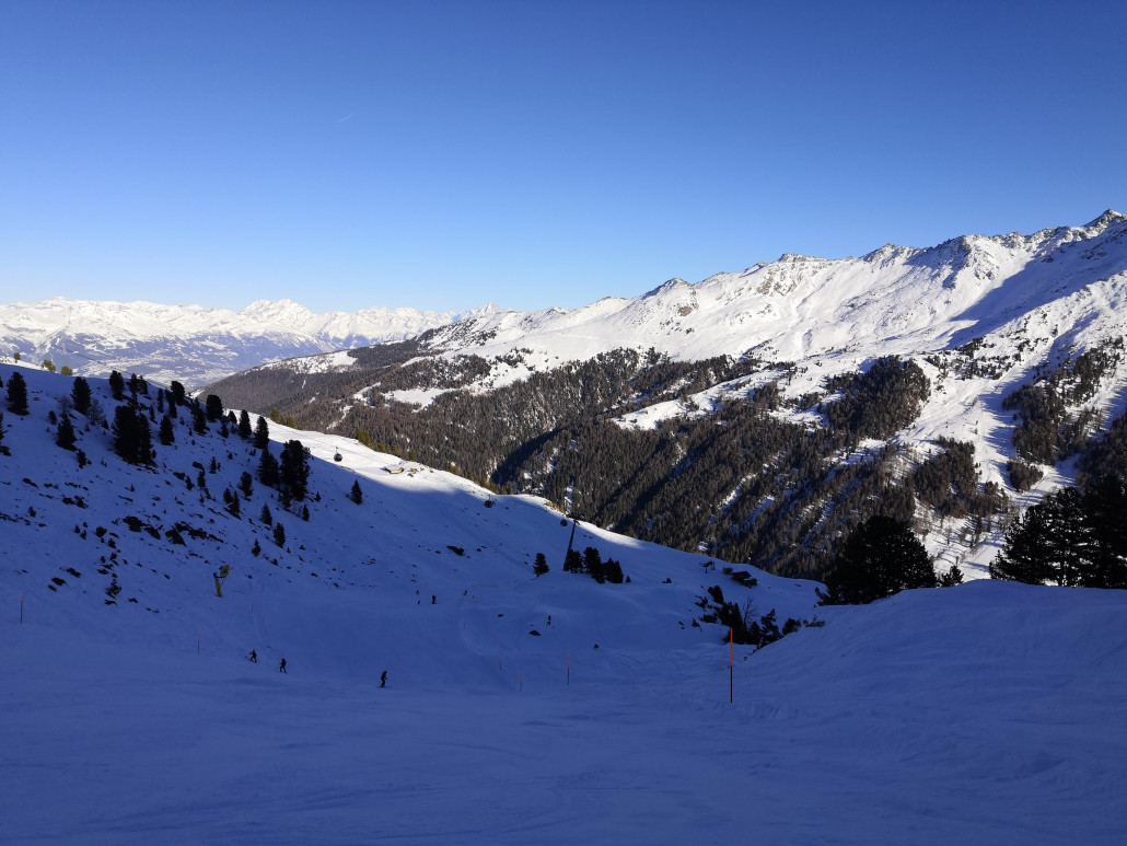 Schon schattige Plan-du-Fou-Piste