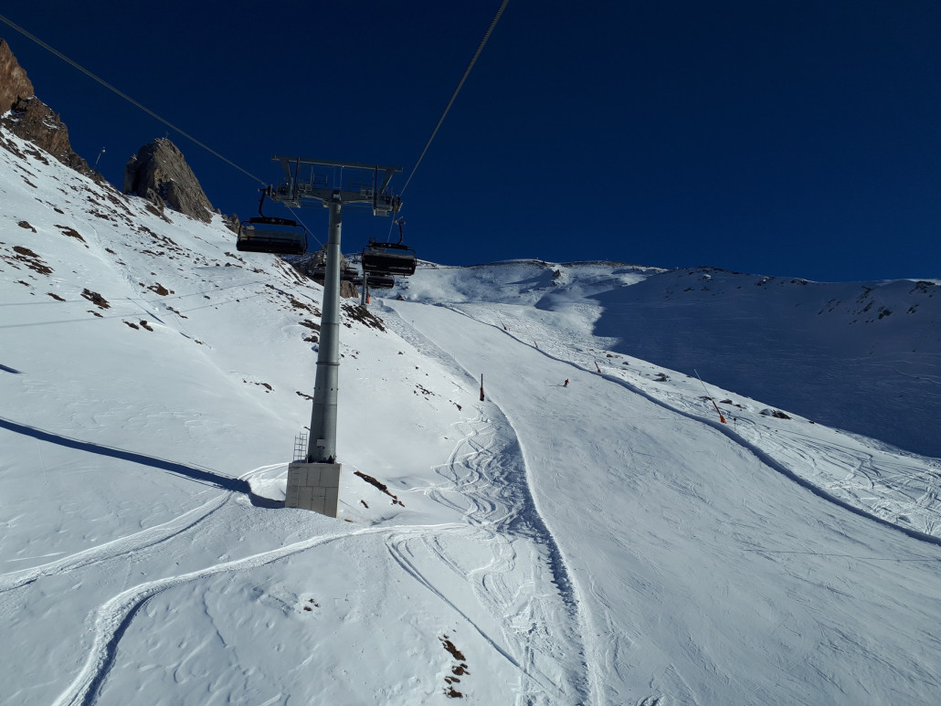 Traumpiste in der Sonne und griffig ohne Haufen!