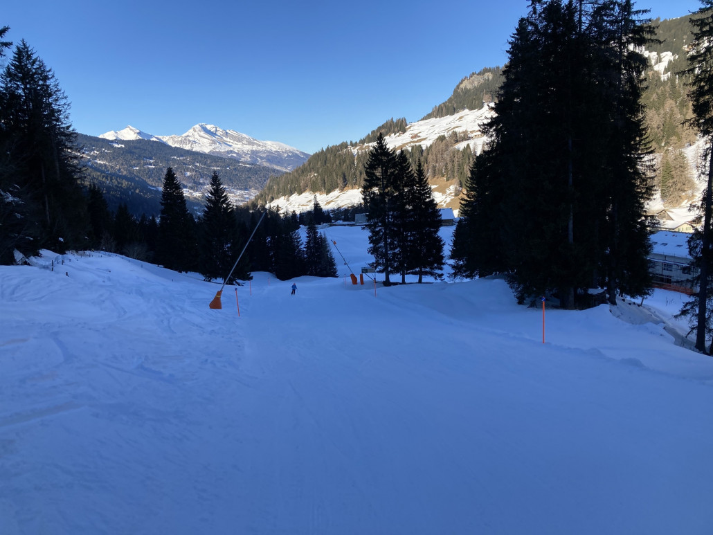 Talabfahrt Churwalden. Heute wieder sehr schnell und leer.