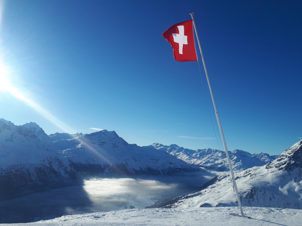 Hochnebel in Richtung Corvatsch