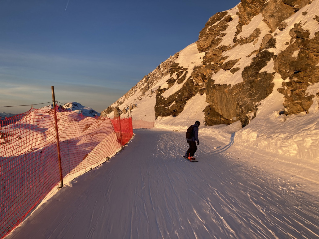 Piste 21 nach der Galerie