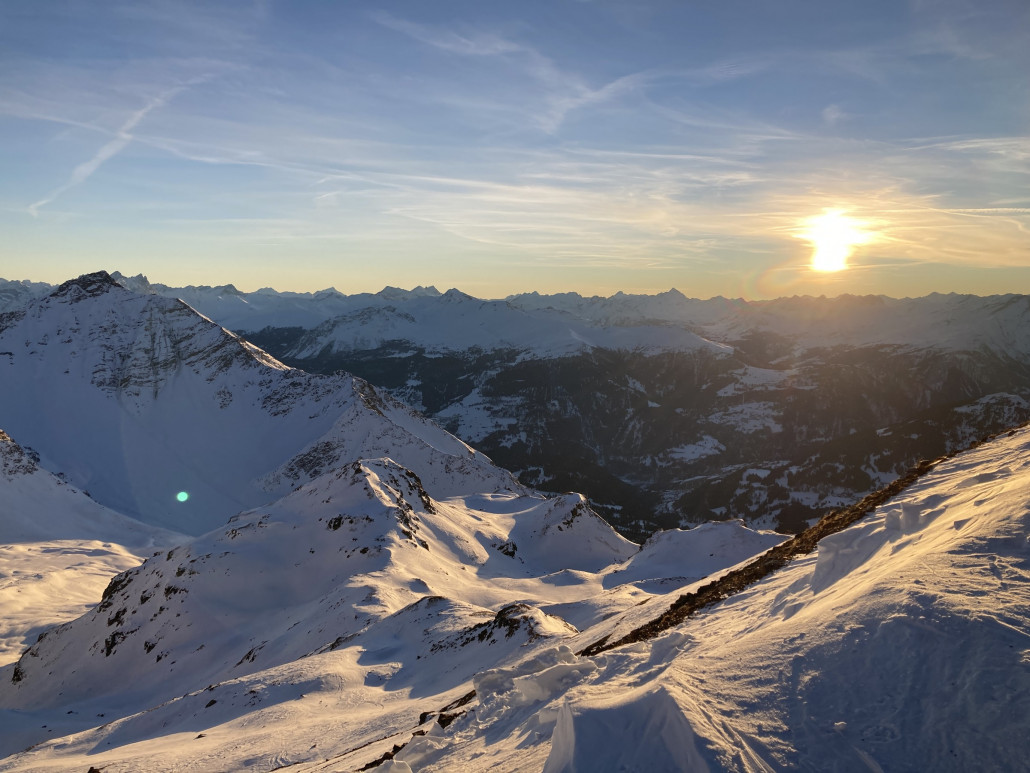 Abendstimmung auf dem Rothorn um etwa 16 Uhr