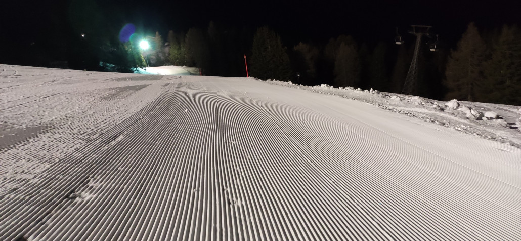 Pistenrillen bei Nacht
