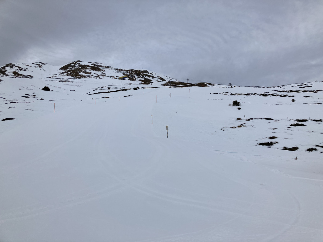 Blick auf die Piste 66