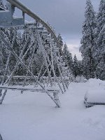 Blick auf die Trasse der Auffahrt