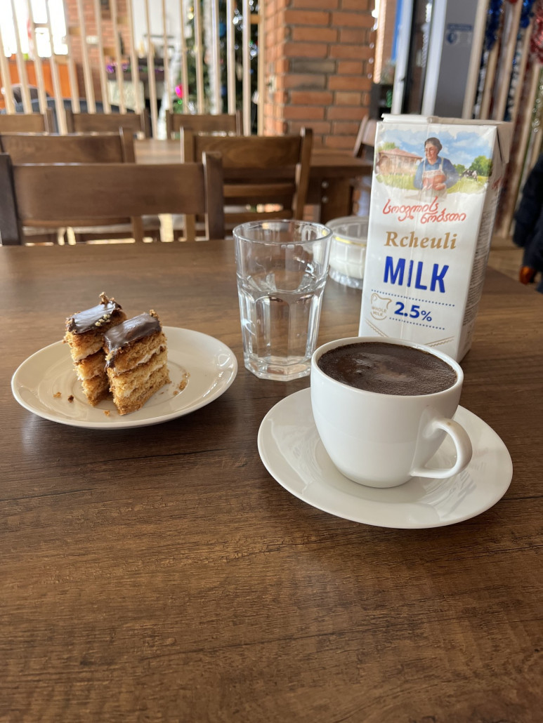 Erst einmal ein Kaffee