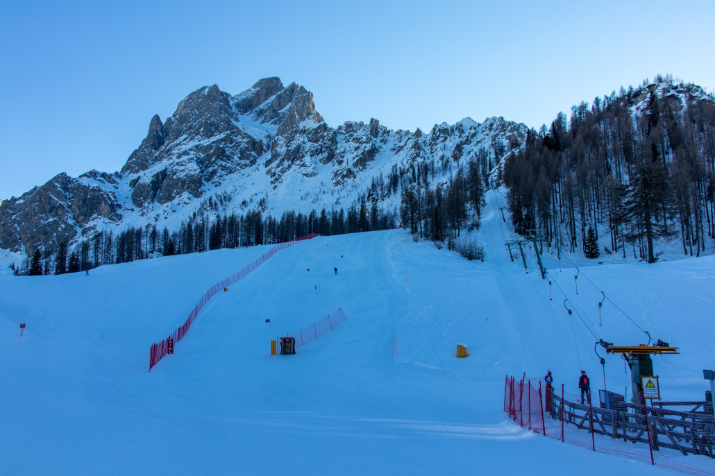 Riesenslalomkurs fürs Publikum auf der 4a.