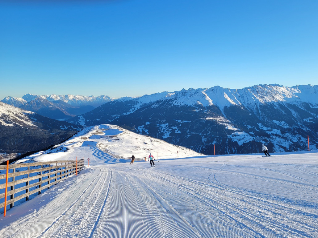 Richtig, man genießt die Frommesabfahrt !!!