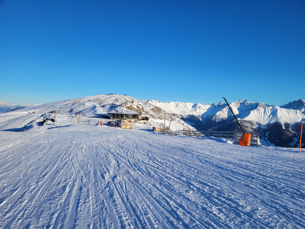 Blick auf den Bergdiamant Schönjoch