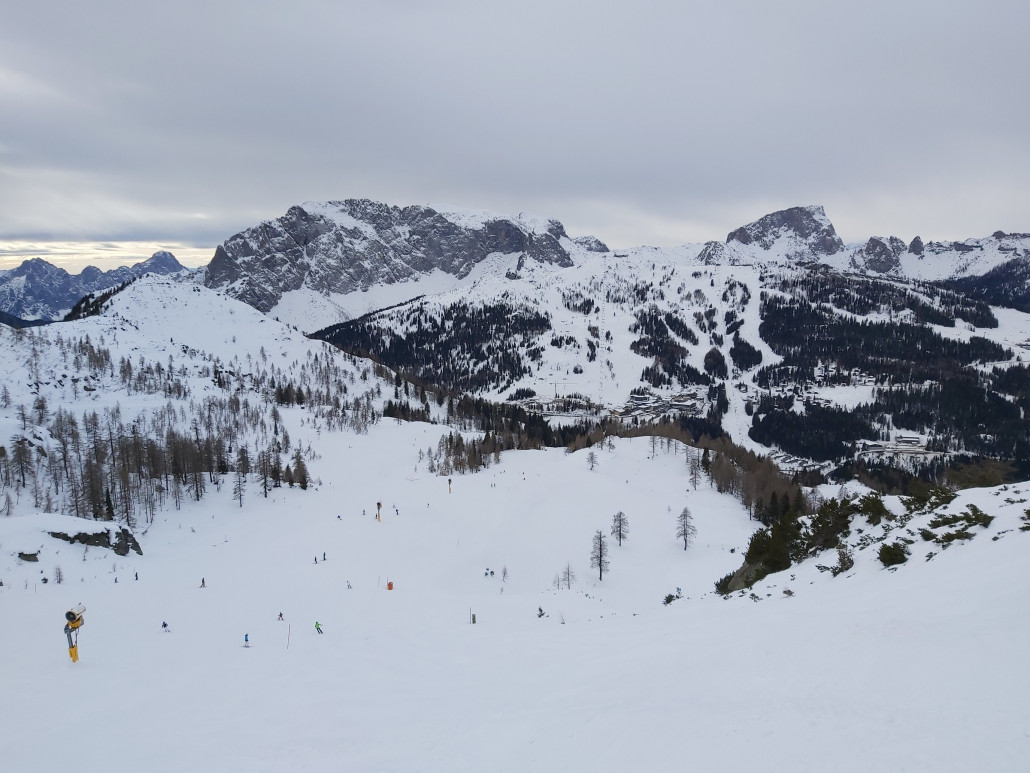 Die linke Piste an der Gartnerkofelbahn gefiel auch sehr gut und hielt sich sehr gut über den Tag.