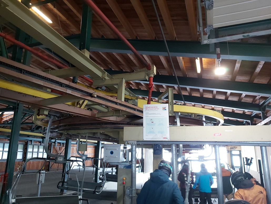 Die Gartnerkofel ist zwar ein älteres Semester, dafür ist die Technik leicht ein zusehen.