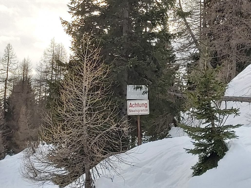 Ganz rüber zur Grenze musste natürlich auch sein.