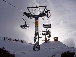 Kurz vor der Bergstation