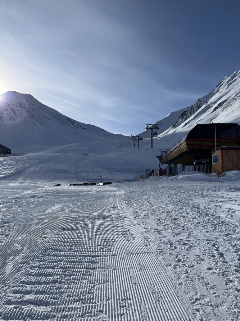 Mittelstation rauf zum Pass