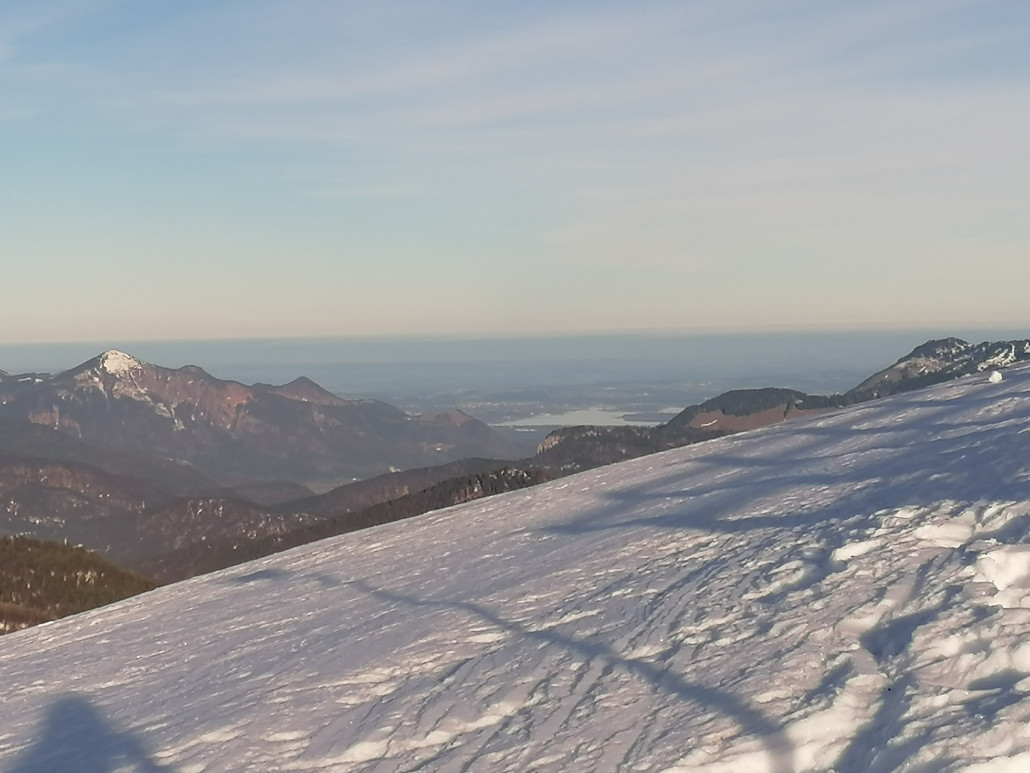 Aussicht bis zum Chiemsee.