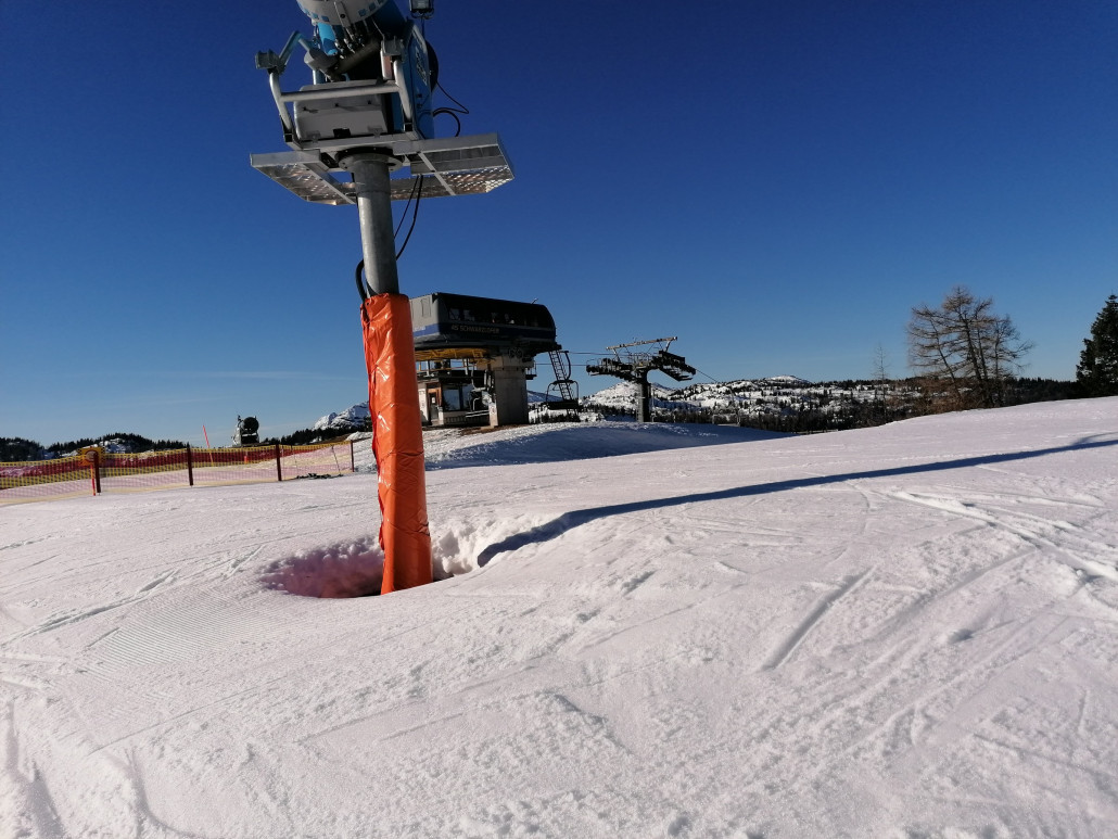 Die einzige Anlage die nicht in Betrieb war: Schwarzlofer. Schnee- und Arbeitskräftemangel bringt der Anlage keine Betriebsstunden diesen Winter.
