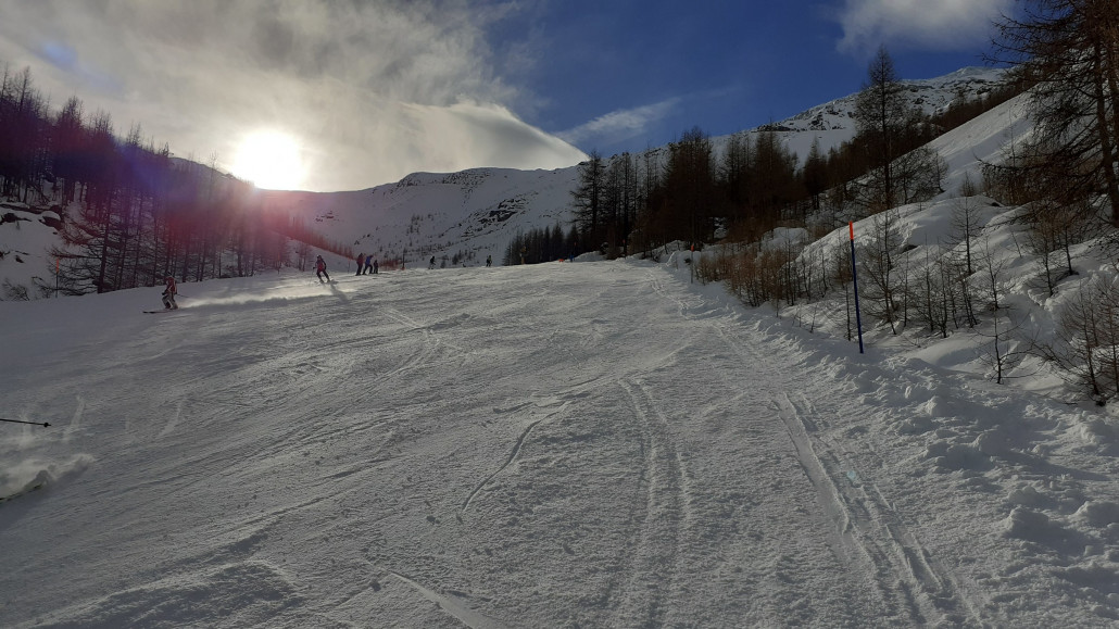 Talabfahrt 4b Gletschergrotte - auch nachmittags noch gut zu befahren